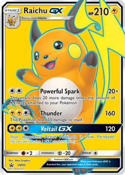 Raichu-GX SM90 SM Black Star Promos