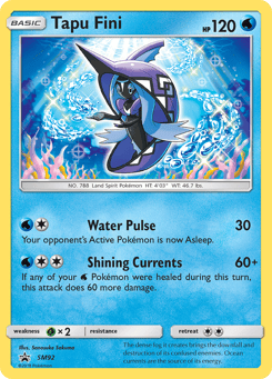 Tapu Fini SM92 SM Black Star Promos