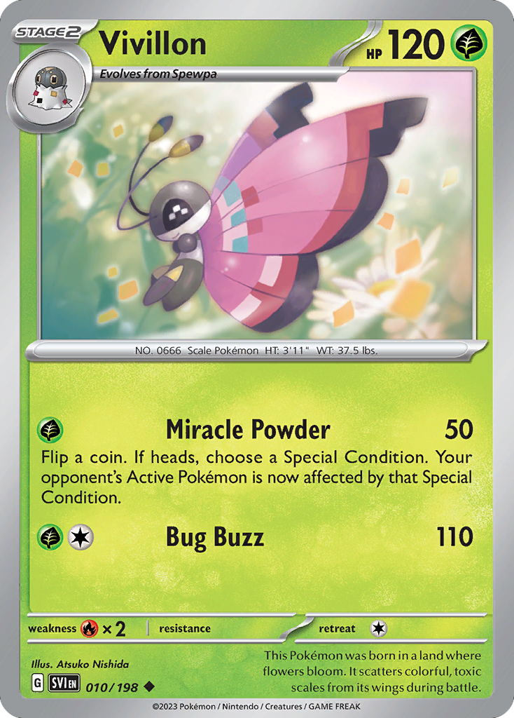 Vivillon 010/198 Scarlet & Violet
