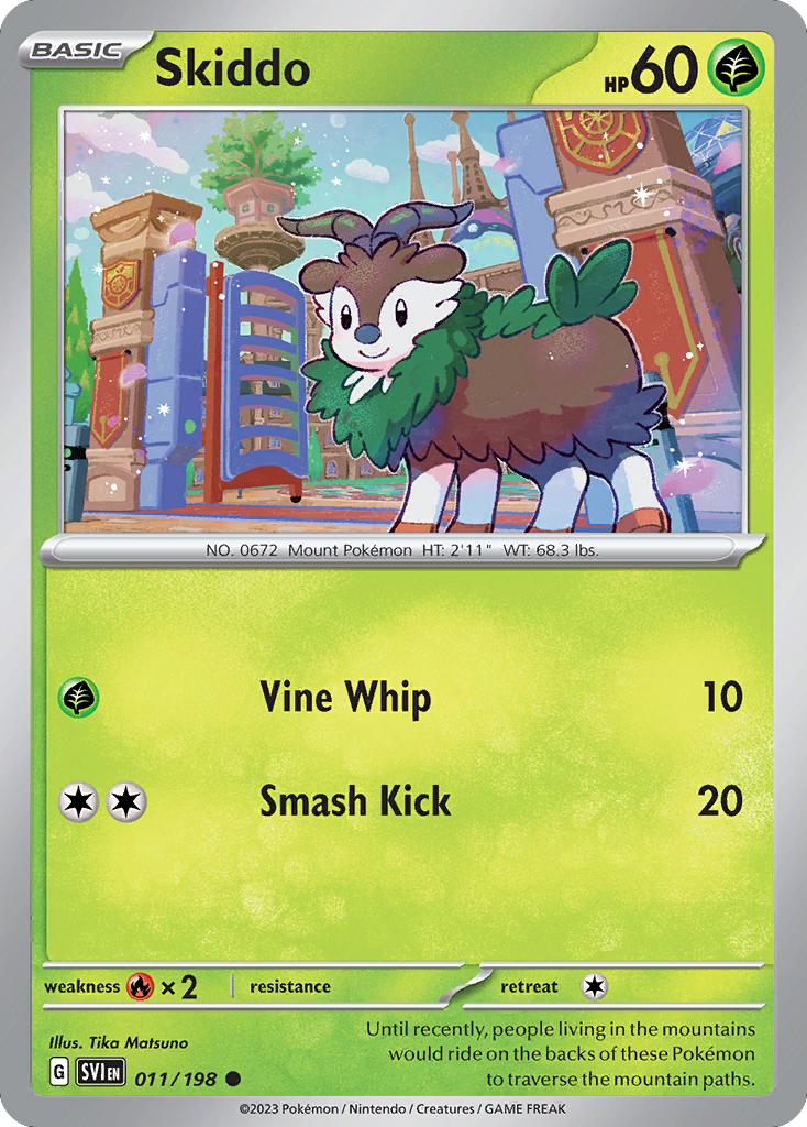 Skiddo 011/198 Scarlet & Violet