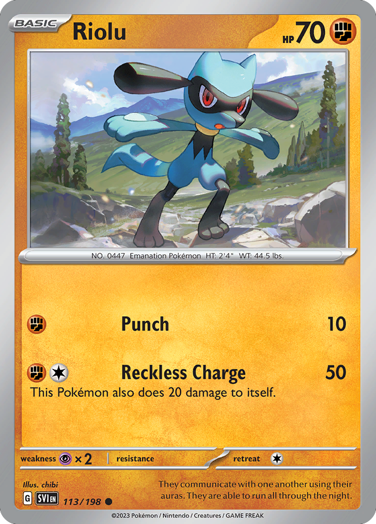 Riolu 113/198 Scarlet & Violet