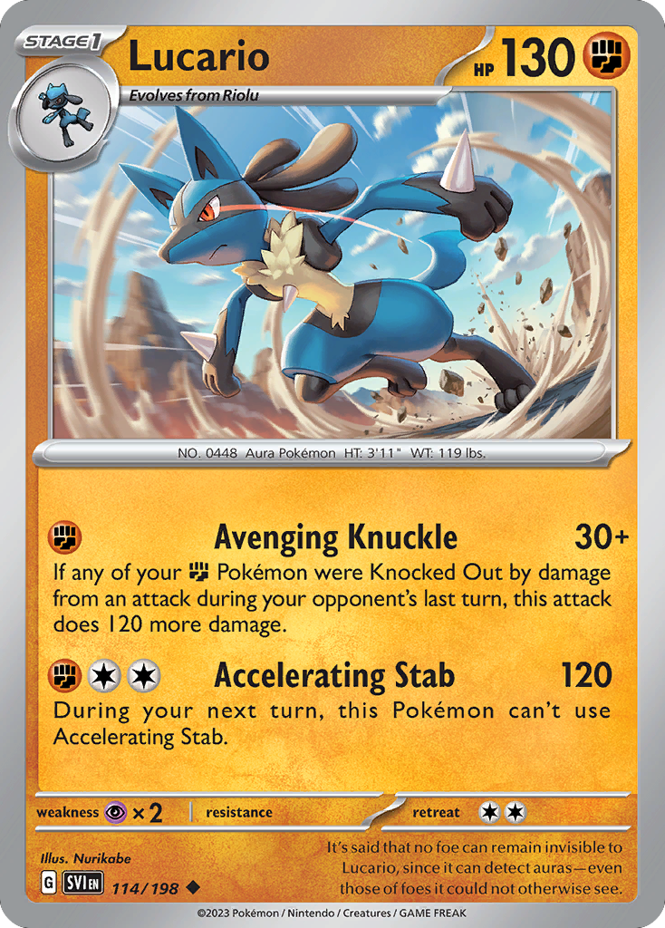Lucario 114/198 Scarlet & Violet