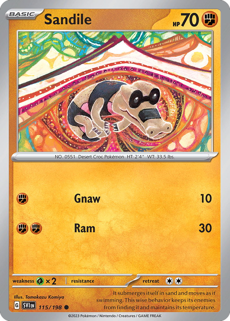 Sandile 115/198 Scarlet & Violet