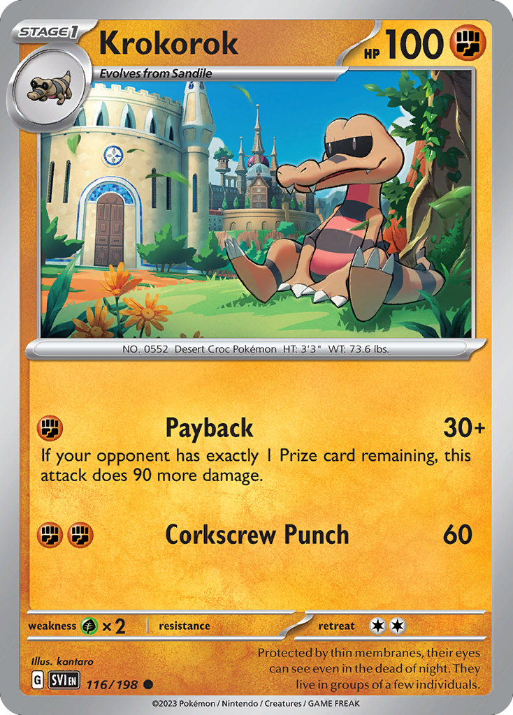 Krokorok 116/198 Scarlet & Violet