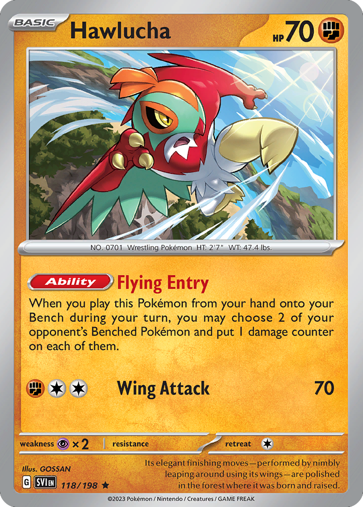 Hawlucha 118/198 Scarlet & Violet
