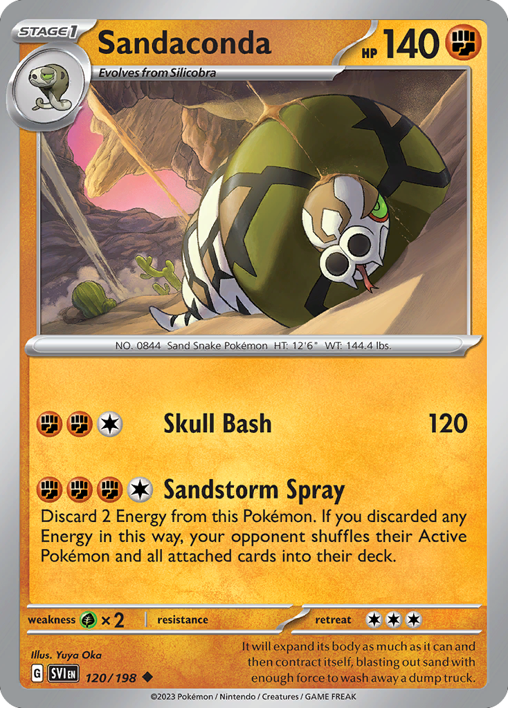 Sandaconda 120/198 Scarlet & Violet