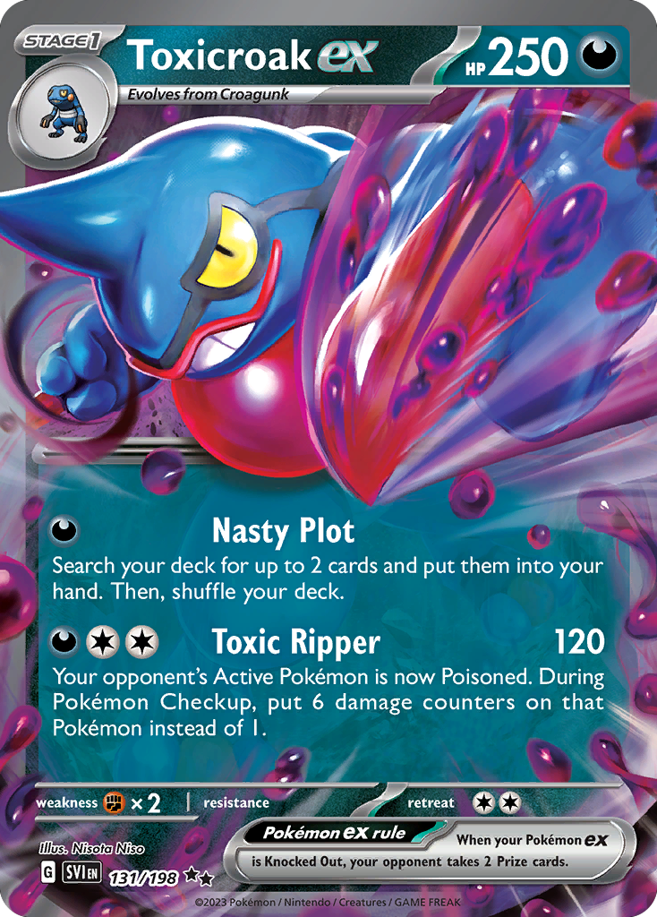 Toxicroak ex 131/198 Scarlet & Violet