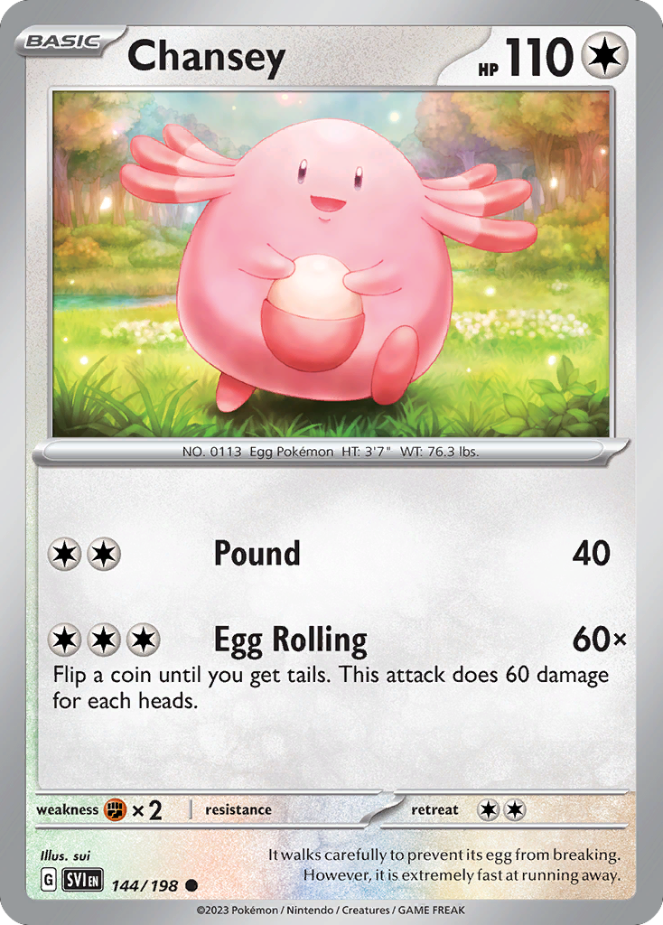 Chansey 144/198 Scarlet & Violet