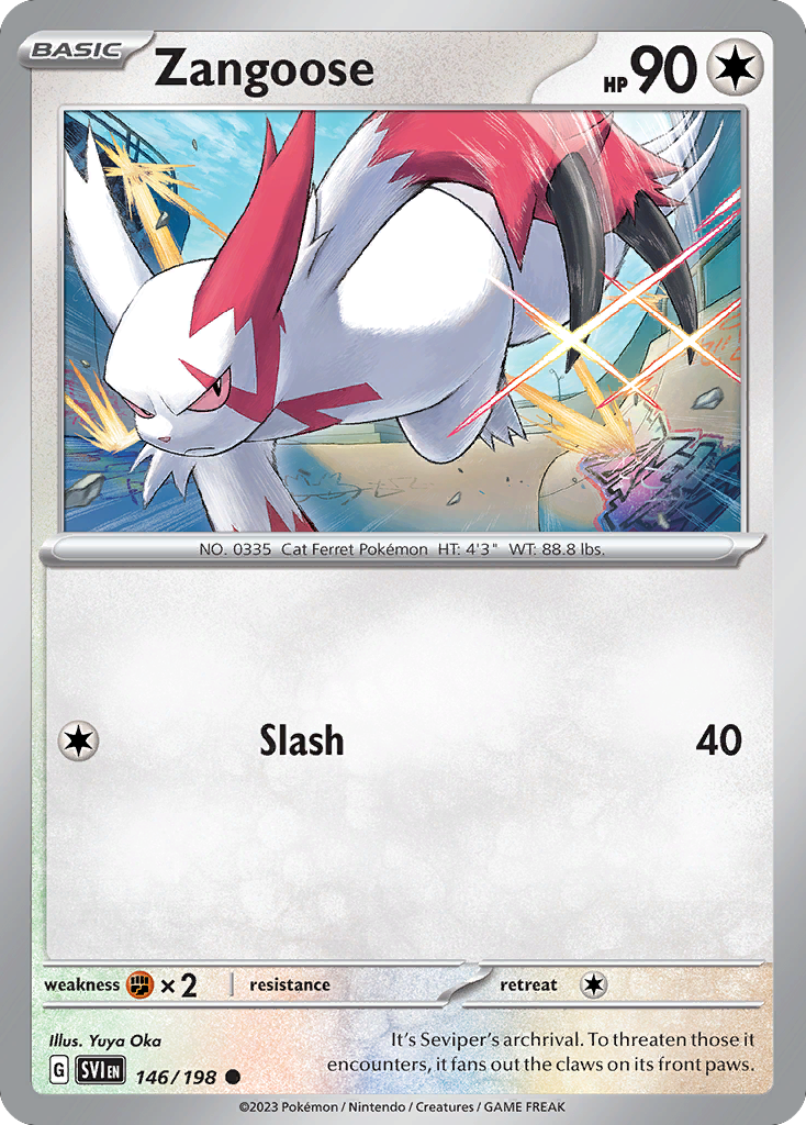 Zangoose 146/198 Scarlet & Violet