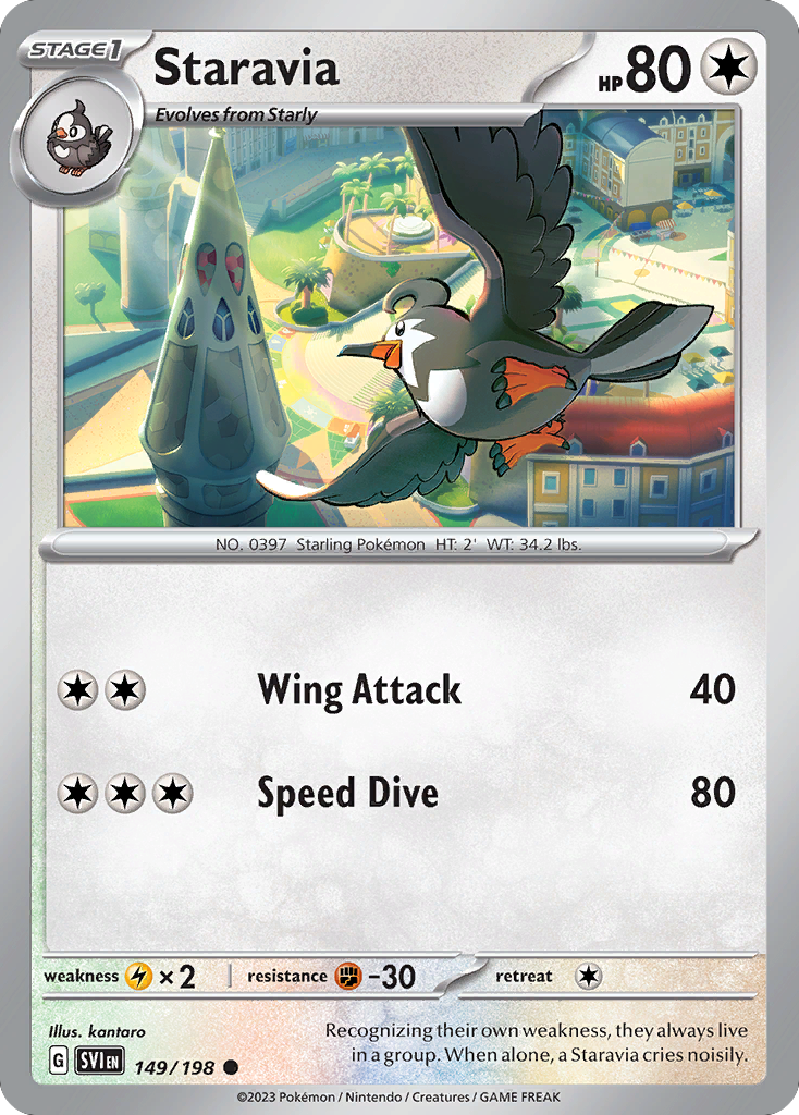 Staravia 149/198 Scarlet & Violet
