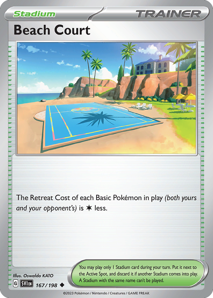 Beach Court 167/198 Scarlet & Violet