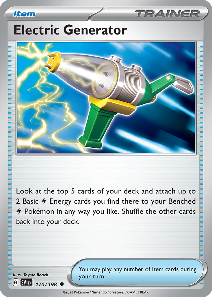 Electric Generator 170/198 Scarlet & Violet