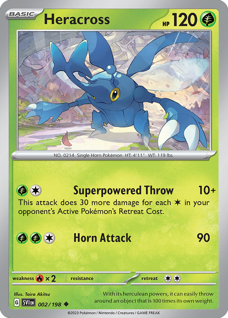Heracross 002/198 Scarlet & Violet