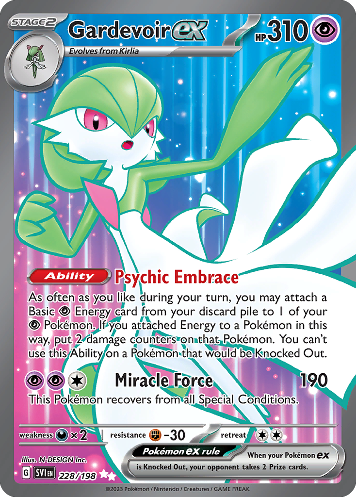 Gardevoir ex 228/198 Scarlet & Violet