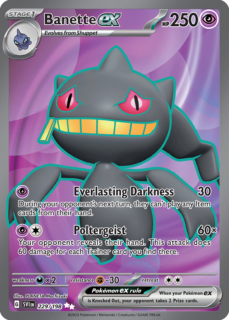 Banette ex 229/198 Scarlet & Violet