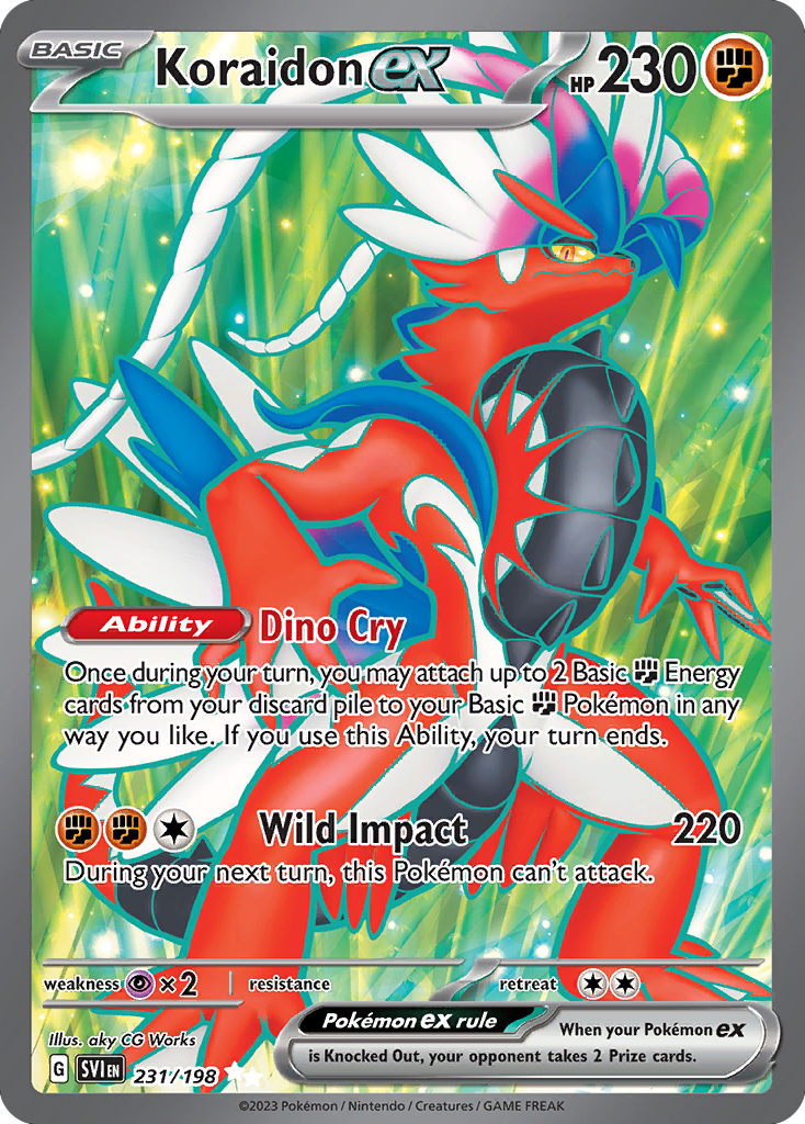 Koraidon ex 231/198 Scarlet & Violet