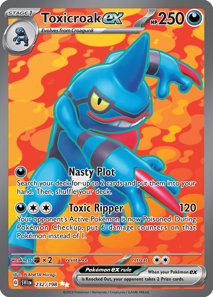 Toxicroak ex 232/198 Scarlet & Violet