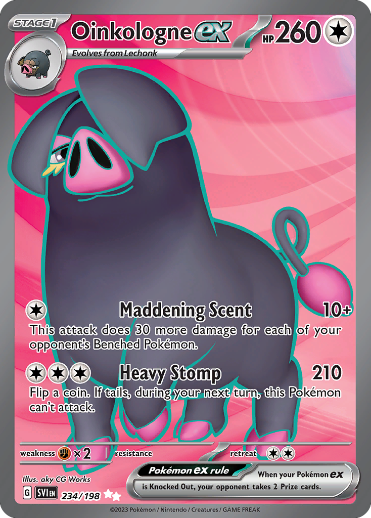 Oinkologne ex 234/198 Scarlet & Violet