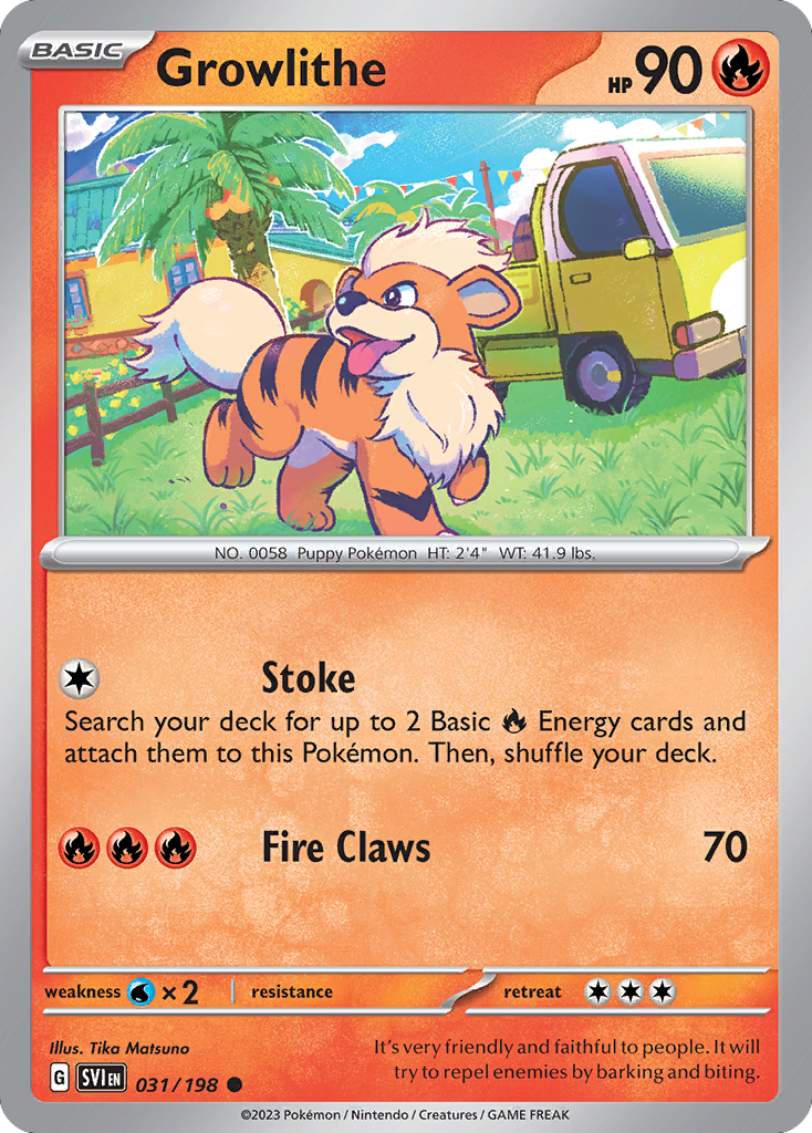 Growlithe 031/198 Scarlet & Violet