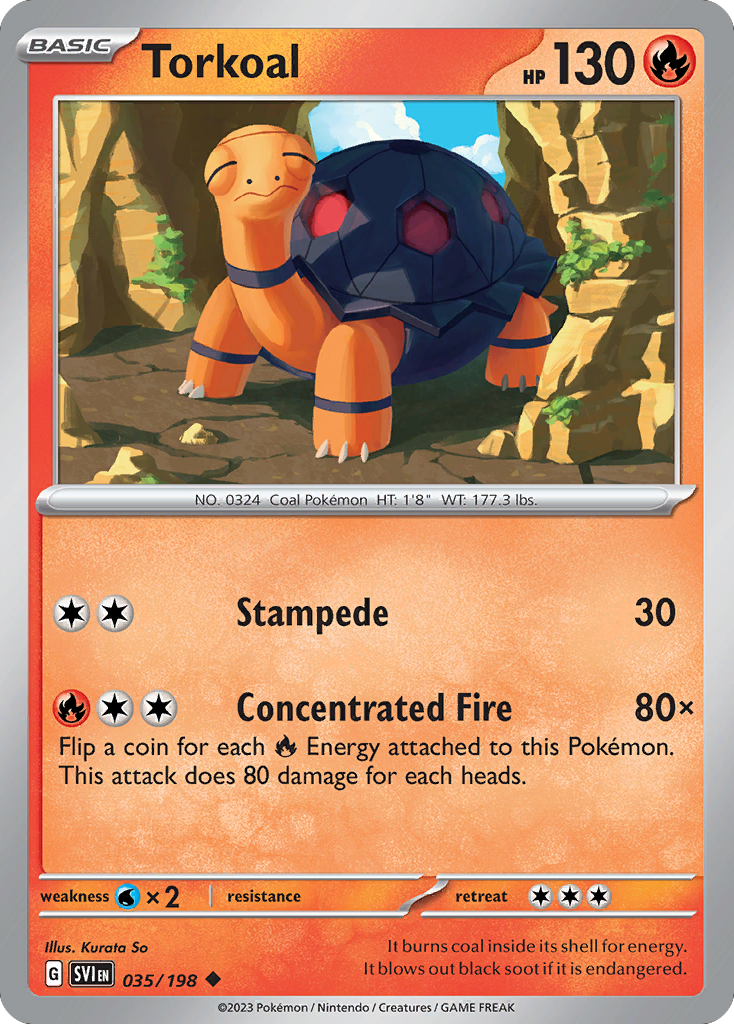 Torkoal 035/198 Scarlet & Violet