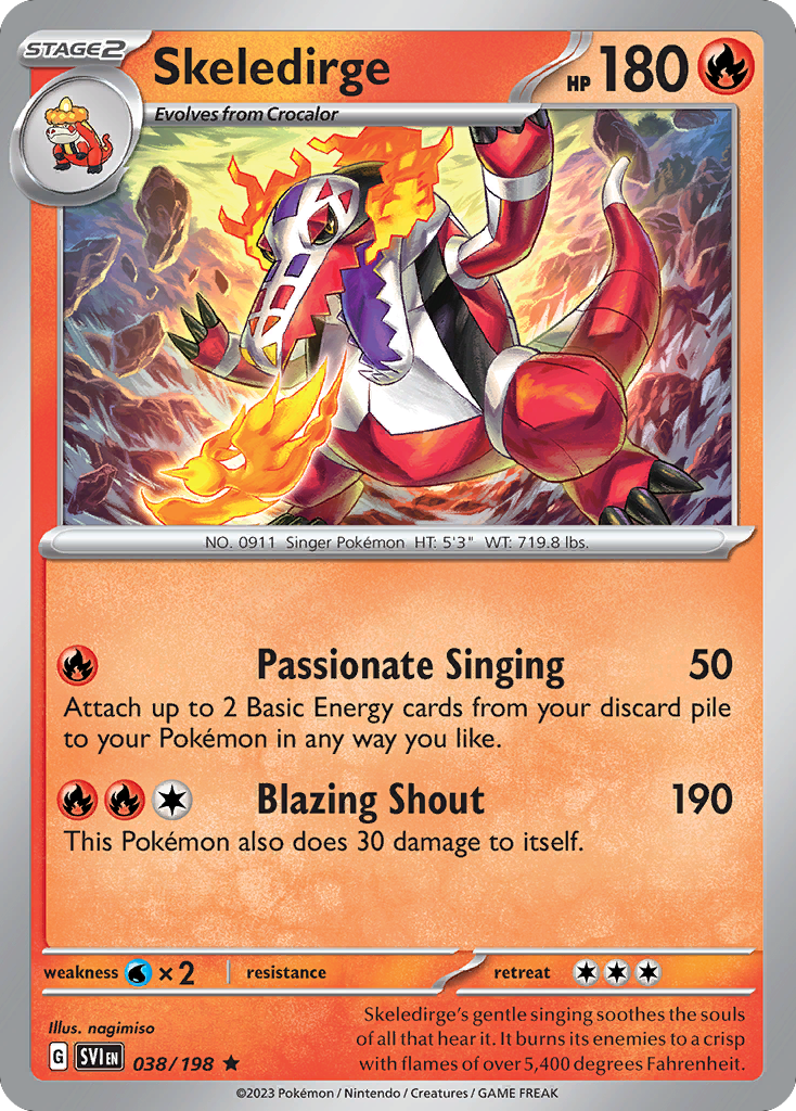 Skeledirge 038/198 Scarlet & Violet