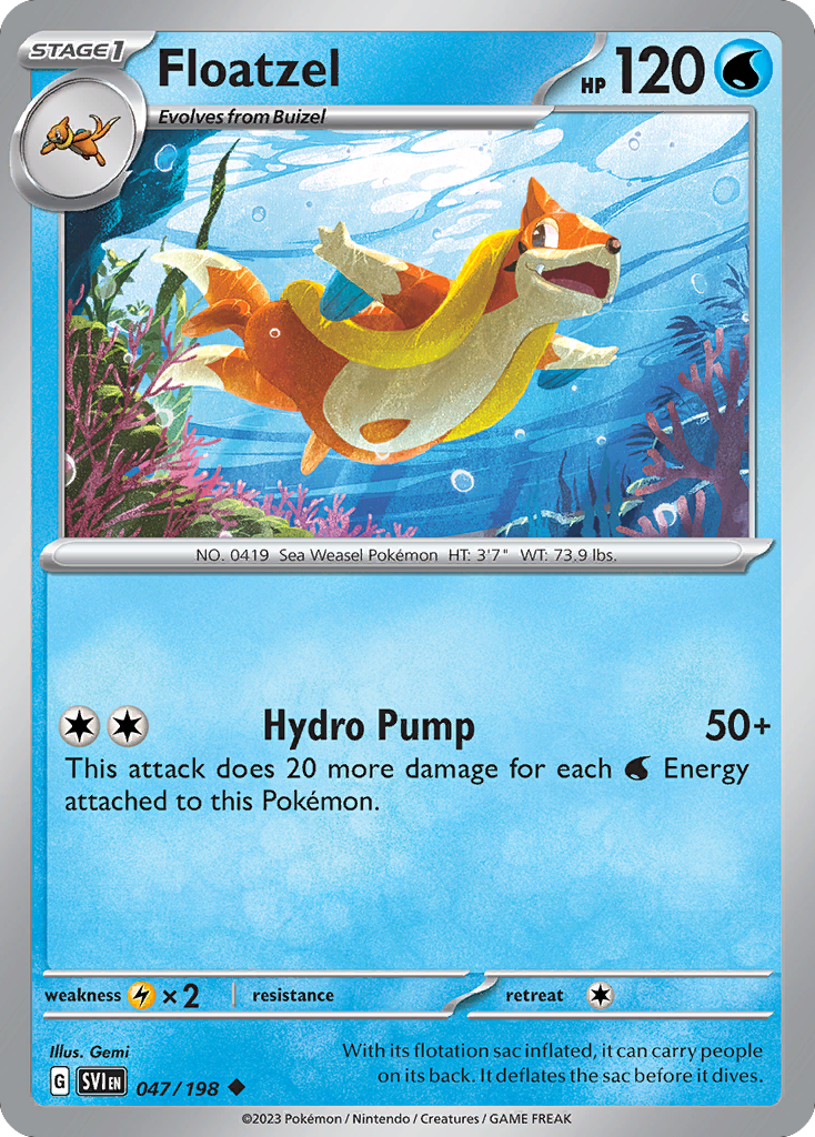 Floatzel 047/198 Scarlet & Violet