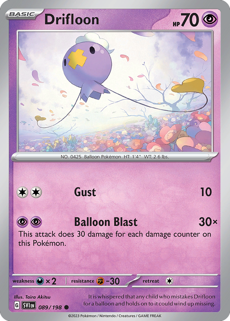 Drifloon 089/198 Scarlet & Violet