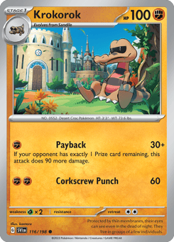 Krokorok 116/198 Scarlet & Violet