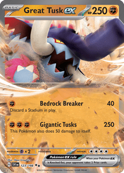 Great Tusk ex 123/198 Scarlet & Violet