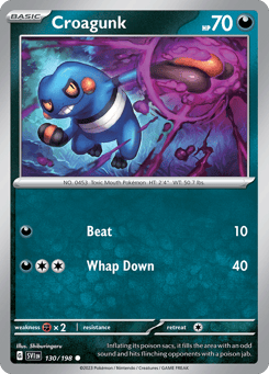 Croagunk 130/198 Scarlet & Violet