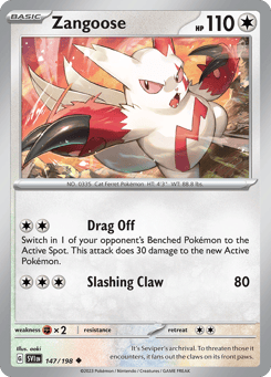 Zangoose 147/198 Scarlet & Violet
