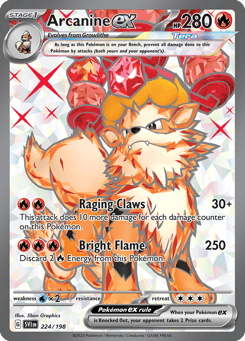 Arcanine ex 224/198 Scarlet & Violet