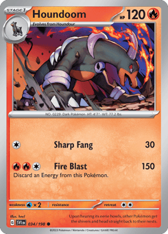 Houndoom 034/198 Scarlet & Violet