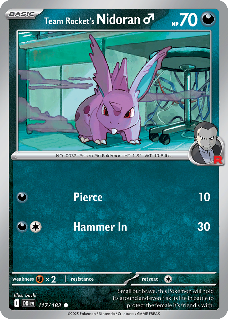 Team Rocket's Nidoran♂ 117/182 Destined Rivals
