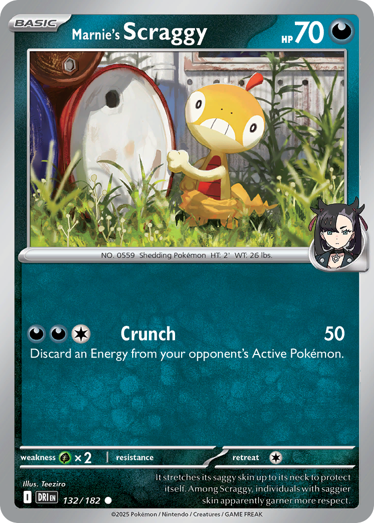 Marnie's Scraggy 132/182 Destined Rivals