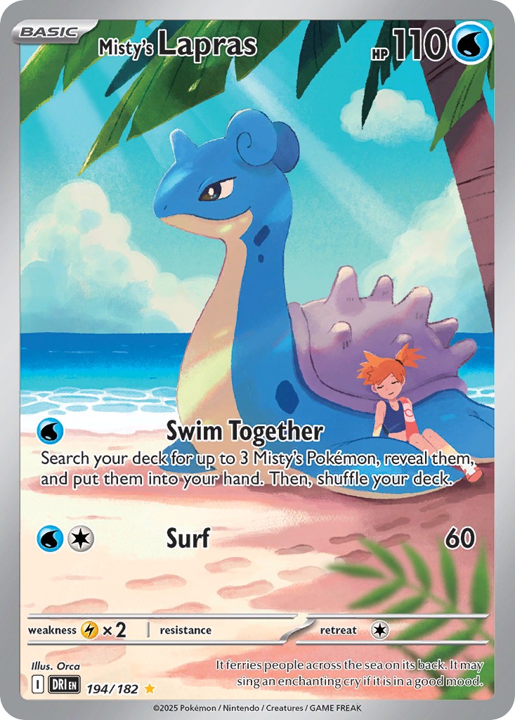 Misty's Lapras 194/182 Destined Rivals