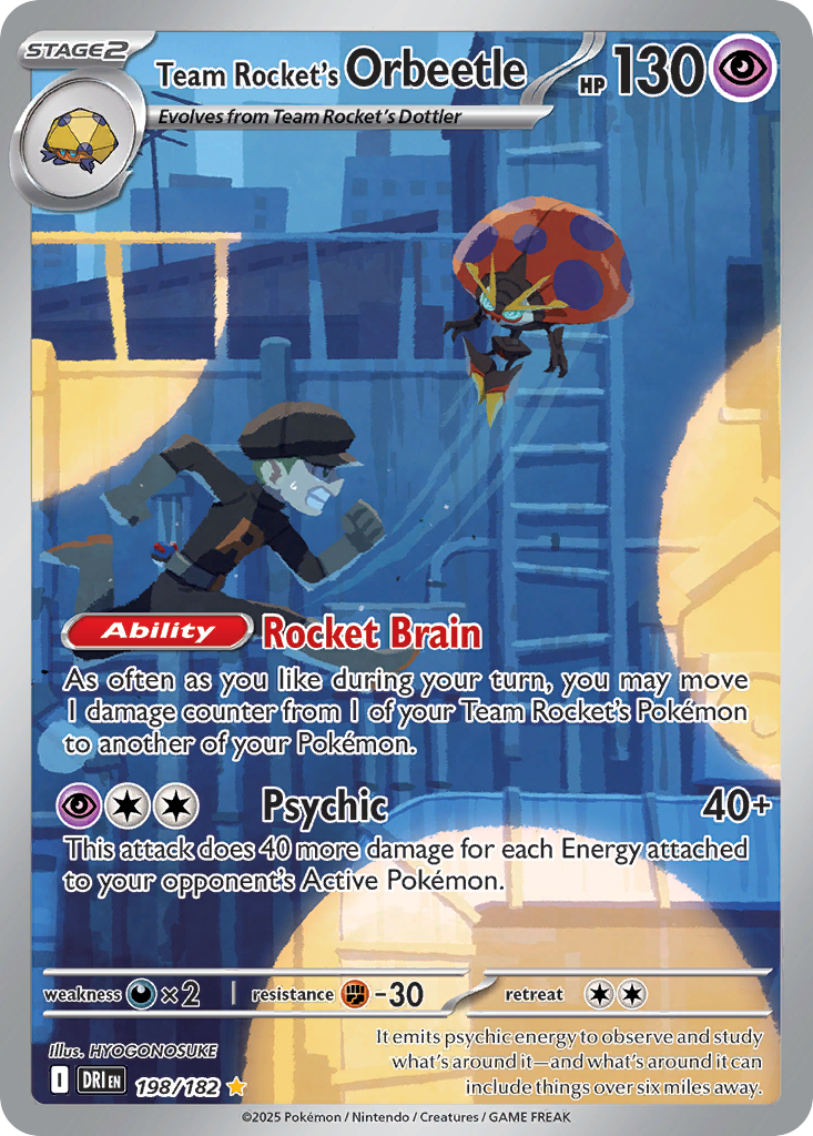 Team Rocket's Orbeetle 198/182 Destined Rivals