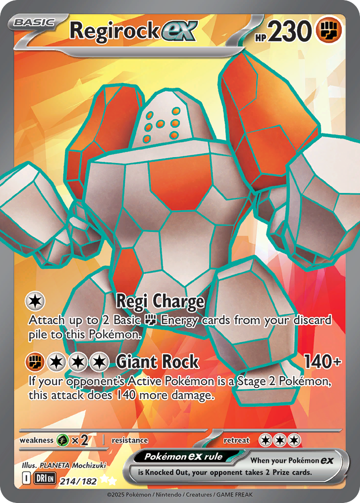 Regirock ex 214/182 Destined Rivals