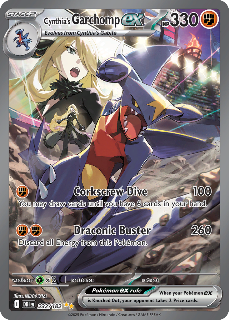Cynthia's Garchomp ex 232/182 Destined Rivals