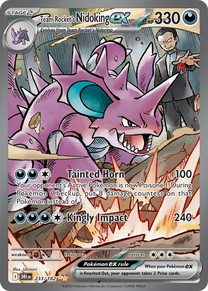Team Rocket's Nidoking ex 233/182 Destined Rivals