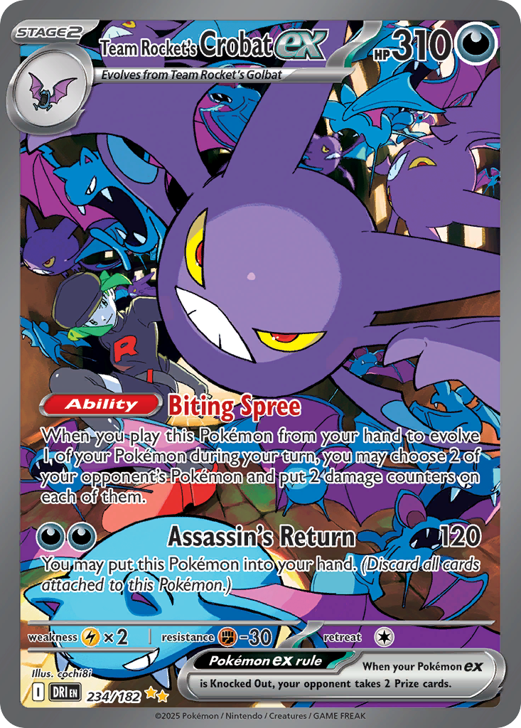 Team Rocket's Crobat ex 234/182 Destined Rivals