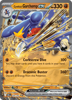 Cynthia's Garchomp ex 104/182 Destined Rivals
