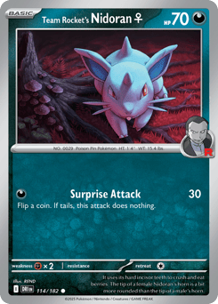 Team Rocket's Nidoran♀ 114/182 Destined Rivals