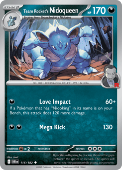 Team Rocket's Nidoqueen 116/182 Destined Rivals