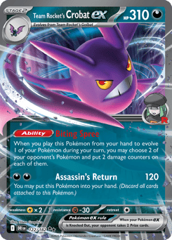 Team Rocket's Crobat ex 122/182 Destined Rivals