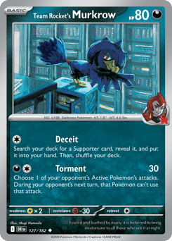 Team Rocket's Murkrow 127/182 Destined Rivals