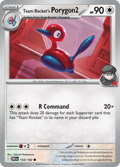 Team Rocket's Porygon2 154/182 Destined Rivals