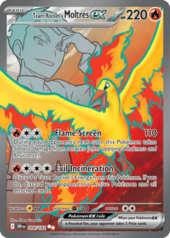Team Rocket's Moltres ex 208/182 Destined Rivals