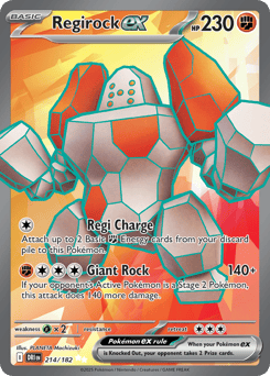 Regirock ex 214/182 Destined Rivals