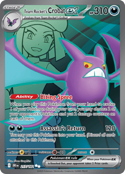 Team Rocket's Crobat ex 217/182 Destined Rivals
